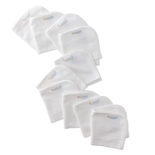 Butterblu River 10-Pack Baby Terry Washcloths 100% Organic Cotton Absorbent for…