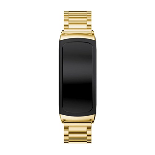 For Samsung Gear Fit2 Pro,Outsta Stainless Steel Watch Band Accessory Band Bracelet (Gold) - Thumbnail 3