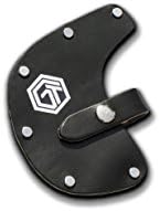 Off Grid Tools Black Leather Sheath for Survival Axe – Durable Construction, Belt Loop, Survival Protective Utility Tool Case Cover for Sharp Blades & Edges