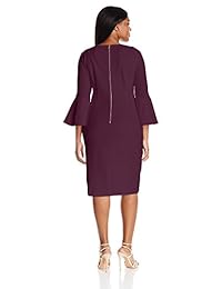 Vestido tubo con manga 3 4 peplum de talla grande para mujer Calvin Klein