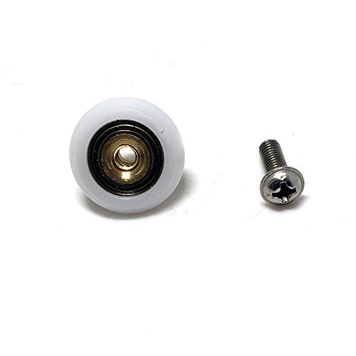 4PCS x Shower Door Rollers,Roller diameter 19mm, For the Bathroom Pan Glass Sliding Door Pulleys/Runners/Wheels,Strong Load-bearing Capacity, Ultra-quiet,CY103-4PCS