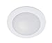 NICOR Lighting 19509WH Recessed Shower Trim with Albalite Glass Lens, 4 Inches, White