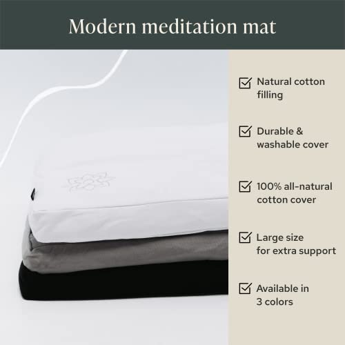 Mindful & Modern Zabuton Meditation Mat Cotton Filled Yoga and