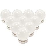 TOMNEW Vanity Mirror Lights, Hollywood Style LED Mirror Lights Kit 10 Dimmable Bulbs Kit for Makeup Dressing Table with Touch Dimmer and Power Supply Plug in Lighting Fixture Strip