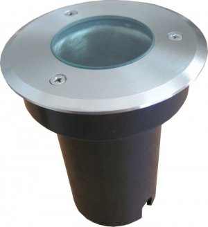 illuminousRound Recessed Stainless Steel Light MR16, Walk/Drive-Over, Inground Light Fixture