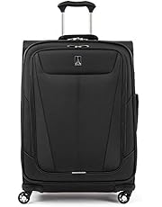 Travelpro Maxlite 5 Softside Expandable Spinner Wheel Luggage, Black, Checked-Medium 25-Inch