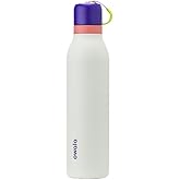 Owala FreeSip Twist Insulated Stainless Steel Water Bottle with Straw for Sports and Travel, BPA-Free, 24-oz, Purple/Green (Minty Horizons)