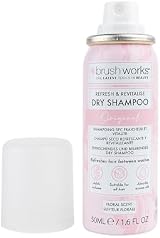 Brushworks Refresh Revitalise Floral Dry Shampoo 50ml Travel Size Oil Absorbing view 2