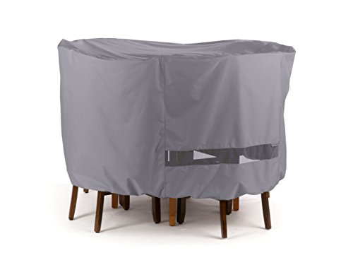 Round Bar Table/Chair Set Cover Elite Charcoal