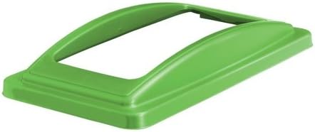 Straight Ref ECOFRAMESPIC11 EcoSort Recycling System Waste Lid for Mixed Recycling Wide Open Aperture, Green