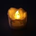 Youngerbaby 24pcs Amber Yellow Flickering Timing Tea Light Candles with Timer (6 Hrs on 18 Hrs Off) Flameless LED Tealights Wax Dripped Battery Operated Candles for Wedding Birthday Party Dinner