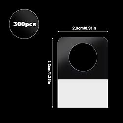 AIEX 7/8" X 1-1/4" Hang Tabs Round Hole, 300pcs