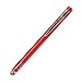 Lynktec TruGlide Mesh Fiber Stylus with Microfiber Knit Tip for All Capacitive Touch Screen Tablets, iPad, and Smartphone (Red with Silver Clip)