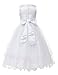 OLIVIA KOO Girls Graceful First Communion Dress (14, White)
