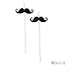 Fun Express Mustache Party Straws - 72 Piece Bulk Pack , Black