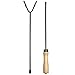 Sunnydaze 32-Inch Steel Fire Pit Poker with Wood Handle - for Indoor and Outdoor Use