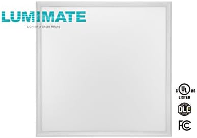 Lumimate 24x24-in 45w Ultra Thin Glare-Free Edge-Lit 5000k White Daylight Drop Ceiling Dimmable LED Light Panel Fixture (UL,DLC) (New, but repacked)