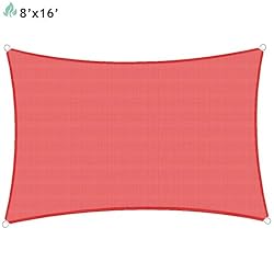 SunnyRoyal Sun Shade Sail 8'x16' Rectangle Canopy
