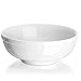 DOWAN Soup Bowls for Kitchen, 32 oz White Bowls for Cereal Salad Ramen Noodle, Porcelain Bowls with Non-slip Design, Sturdy and Easy to Hold, Set of 3, 7.25 Inch