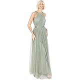 Anaya with Love Ladies Maxi Dress for Women V Neckline Short Sleeve Frilly  Long Empire Waist for Wedding Guest Bridesmaid Maid of Honour Frosty Green  Size 14 price in UAE | Amazon