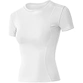Loovoo Women Workout Shirts 1/2/3 Pack Athletic Compression Tee Dry Fit Yoga Gym Basic Tops