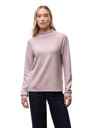 Street One 3228147 T-Shirt Morbida Melange, Polvere Pink Mel, 52 Donna
