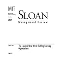 Book cover for The Leader's New Work: Building Learning Organizations -- Journal Article