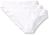 Calvin Klein Women's Second Skin Bikini 3 Pack Panty, White, Medium