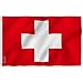 Anley Fly Breeze 3x5 Foot Switzerland Flag - Vivid Color and UV Fade Resistant - Canvas Header and Double Stitched - Swiss Flags Polyester with Brass Grommets 3 X 5 Ft primary