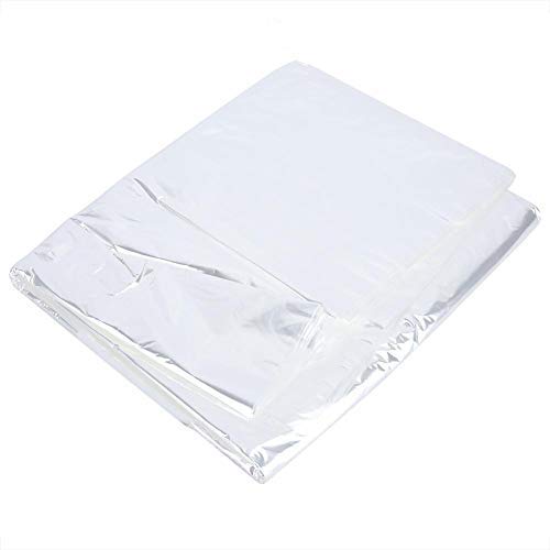 Fdit 50Pcs Disposable See-Through Clothes Dust Bags Dry Cleaning Garment Covers (3 Sizes (#2)