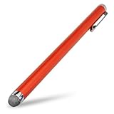 BoxWave EverTouch Capacitive iPad Stylus XL - Extra-Length Touchscreen Stylus with Ultra Durable FiberMesh Woven Fabric Tip for Ultra Responsive, Smoother Glide, and Increased Accuracy (Bold Orange)