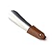 Lausihay Metal ShoeHorn, 2Pcs Stainless Steel Shoe Horns with Cow Leather Strap 5.9