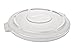 Rubbermaid Commercial Products BRUTE Heavy-Duty Round Trash/Garbage Lid, 10-Gallon, White, Outdoor Waste Container for Home/Garage/Mall/Office/Stadium/Bathroom