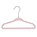 Juvale 50 Pack Pink Velvet Baby Clothes Hangers for Closet Storage, Children's Nursery, Kid's Closet, Ultra Thin and Slip-Resistant (11 in) - Pink Velvet Hangers