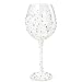 Designs by Lolita “Bling Bride” Hand-painted Artisan Super Bling Wine Glass, 22 oz.