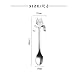 ZTTONE Spoon,1 Piece Cute Cat Spoon Long Handle Spoons Coffee TeaSpoon Flatware Drinking Tools Kitchen Gadget