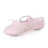 STELLE Girls Canvas Ballet Slipper/Ballet Shoe/Yoga Dance Shoe (Toddler/Little Kid/Big Kid/Women/Boy)