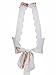 Joeoy Women's White Floral High Neck Hollow Out Lace Backless Crop Top-M