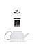 Premium Glass Teapot with Removable Stainless Steel Infuser that holds 34 oz (1000 ml) - Perfect for Making Loose Leaf, Bagged, or Blooming Tea - Made from Clear Heat Resistant Borosilicate Glass