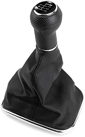6 Speed Shift Knob Gaitor Car Manual/auto Gear Shifter Boot Cover for Vw - Black