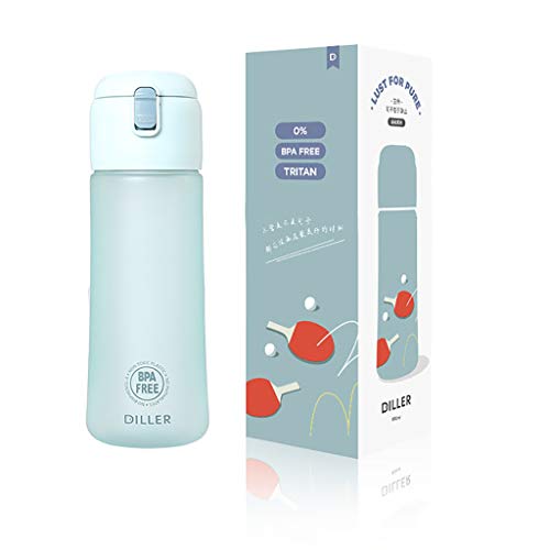 Large 22 oz Scrub Sports Water Bottle, Leak Proof BPA Free Food Grade Tritan Plastic Click Open Water Bottle for Outdoor Cycling Hiking Camping Travel