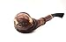 Pear Wood Hand Carved Tobacco Smoking Pipe Ship + Pouch
