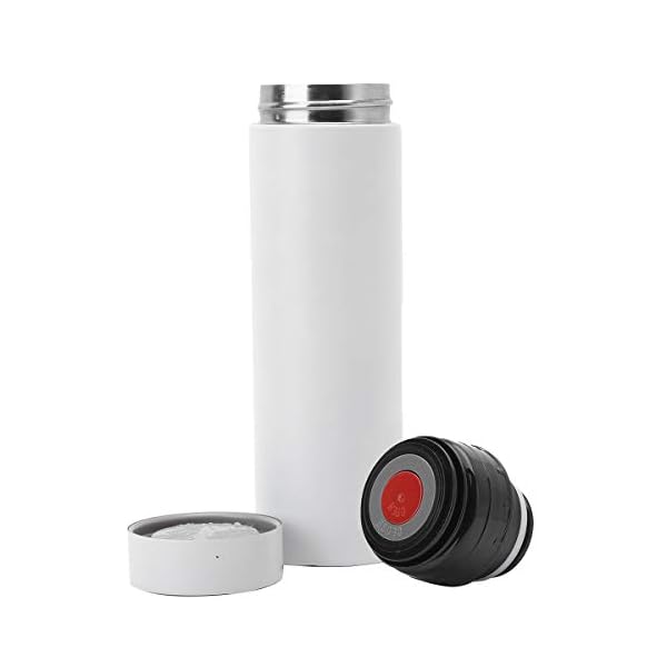 iiniim Thermosflasche Deckel Isolierflasche Deckel Thermoskanne Trinkflasche Abdeckung Verschluss Tragbare Universal Travel Mug ZubehÃ¶r Schwarz&Rot A Durchmesser 5,2cm – Bild 3