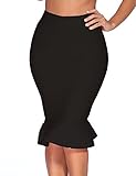iFashion Women Sexy Elastic Fishtail Bandage Bodycon Party Midi Skirt Dress
