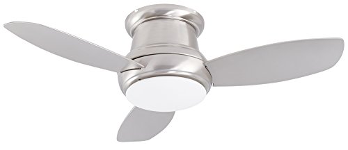 Cloudy Bay Brushed Nickel Flush Mount 44 Ceiling Fan With Led