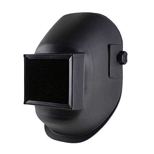 Sellstrom Lightweight, Super Tuff Nylon, Passive Welding Helmet with 4.5" x 5.25" Fixed Front with Rachet Headgear, Tough Thermoplastic Resin, Black, S29901