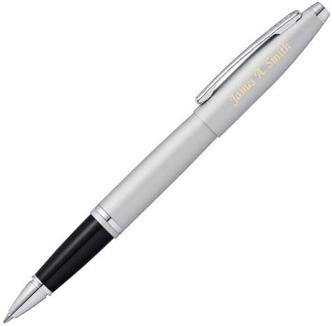 Engraved/Personalized Cross Calais 'Satin Chrome' Selectip Rollerball Gift Pen - Custom Engraving AT0115-16