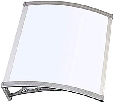 Lw Canopies White Door Canopy Transparent Awning Shelter Roof Front Back Porch Outdoor Shade - 3 Sizes (Size : 8080cm)