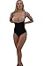 8 Of Hearts Seamless Firm Control Shapewear Open Bust Bodysuit Body Shaper Thong Black