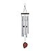 MAGGIFT Wind Chime Metal Tube Wind Chimes Grace Chime 22-inch (Silver)